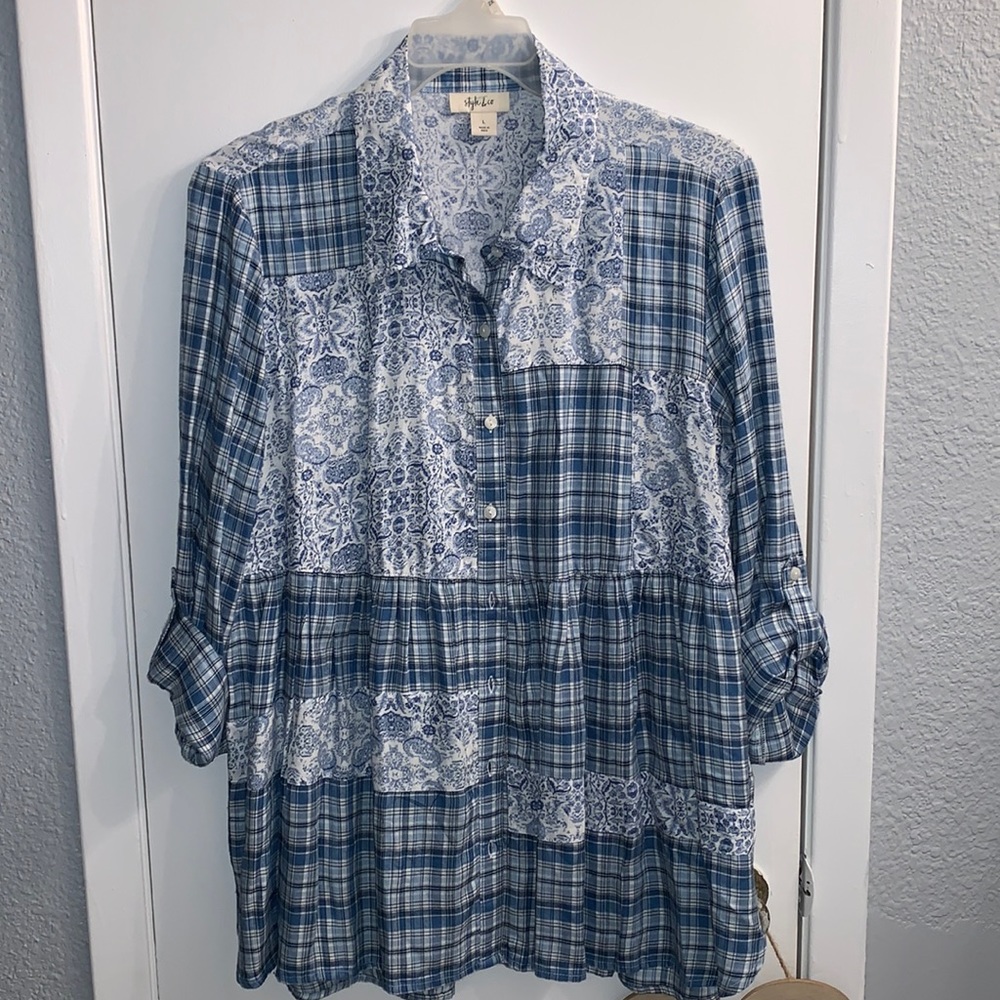 Style & Co Tunic Button Down